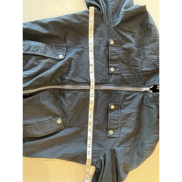 H&M Men's Bomber Navy Full-Zip Jacket Navy Size 42r - Picture 7 of 10